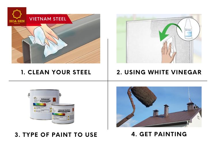 Painting Galvanized Steel StepbyStep Instructions Hoa Sen Group